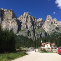 Einstieg in den Passo Sella